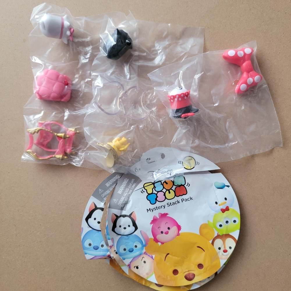 Disney Tsum Tsum Mystery Stack Pack Figures, Series 1 Lot Of 3